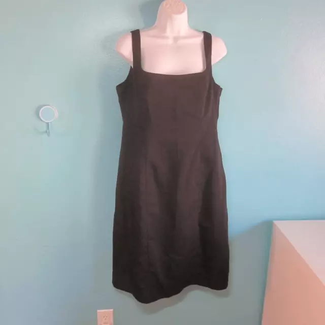 Sasch Womans Size XL Black Sleeveless Classic Tank Dress Side Zipper Lined