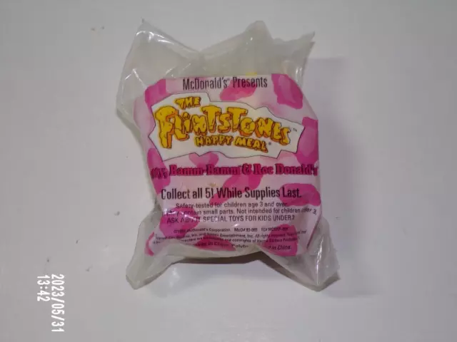The Flintstones Roc Donalds Restaurant Vintage McDonalds Happy Meal 1993 MISP