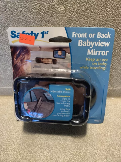 Safety 1St Front Or Back Babyview Mirror Keep An Eye On Your Baby Nip "Free Ship