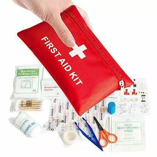 FATE TO FATE Mini 40Pieces Small First Aid Kit Travel Home Office Hiking Camping 2