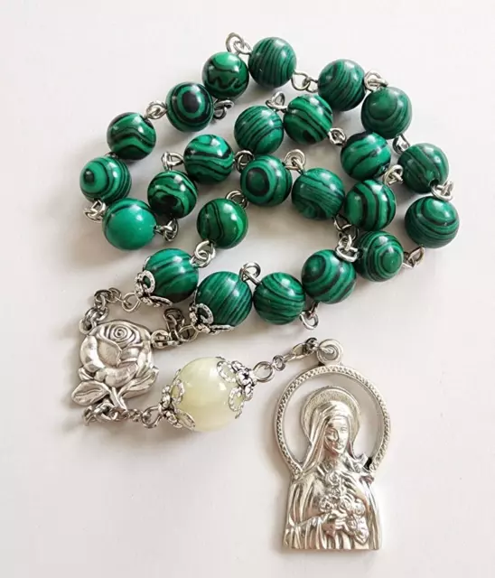 Saint Therese of Lisieux Catholic Chaplet Rosary Little Flower St Theresa Rose