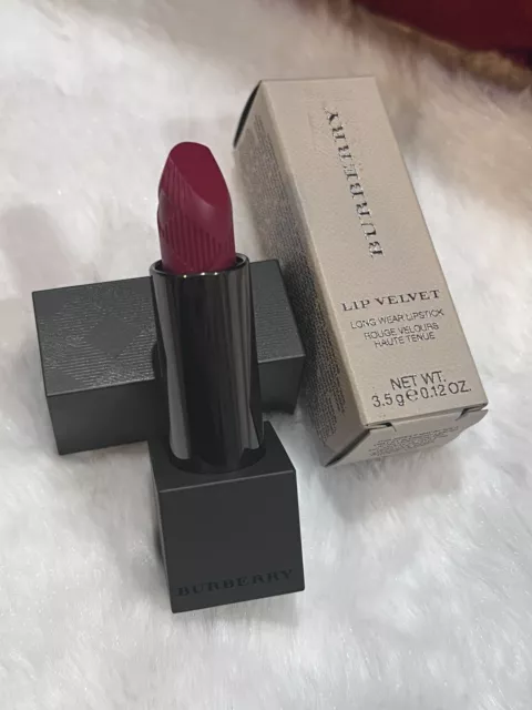 RARE Burberry Lip Velvet Long Wear Lipstick No. 310 MILITARY RED 0.12 oz NIB