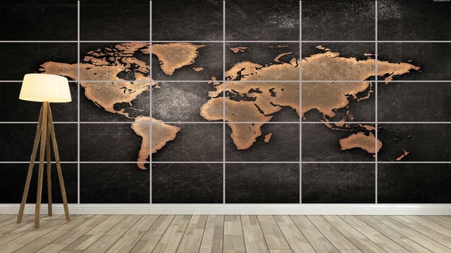 POSTER CARTE DU MONDE WORLD MAP HOME DECO Wall Art 03 EUR 8,99