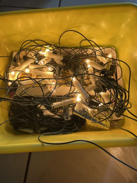 Weihnachtsbaum Lichterkette mit Lampen,Lämpchen Konvolut Alles Auf Dem Foto