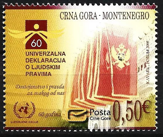 Montenegro - Erklärung der Menschenrechte postfrisch 2008 Mi. 194