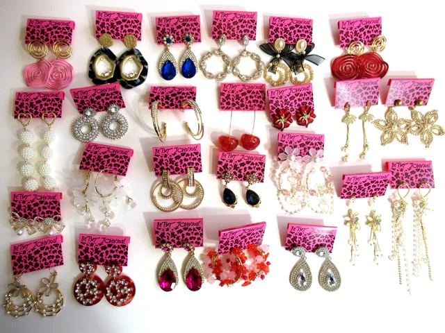 Betsey Johnson Jewelry Lot 25 pcs  Beautiful Earrings Betsey Johnson NWT