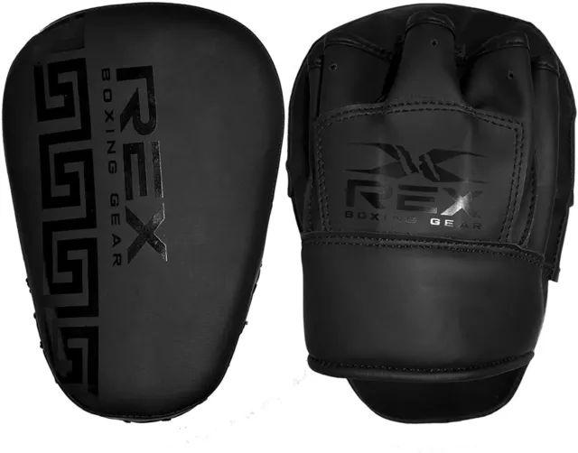 REX Boxing Pads Kids Adults Hook & Jab Training MMA Focus Pad Punching Mitts UK