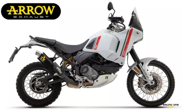 Terminale Di Scarico Arrow Allum Dark Ducati Desert X 950 22  23 Euro5