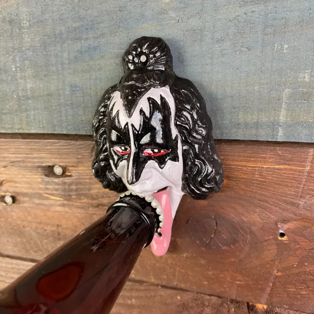 Gene Simmons KISS Tongue Bottle Opener, Cast Iron Wall Mounted Beer Bar Man Cave 2