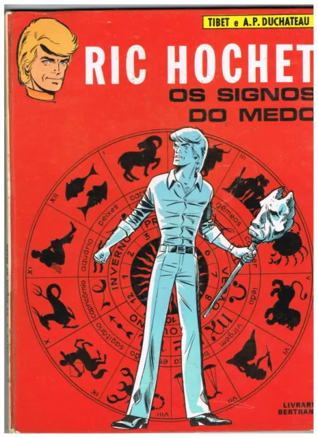 Ric Hochet Album Portuguese Comics 1976 Os Signos do Medo RARE OLD Hard Cover