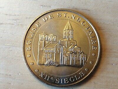 medaille souvenir MDP monnaie de Paris Église St Nectaire 2004B