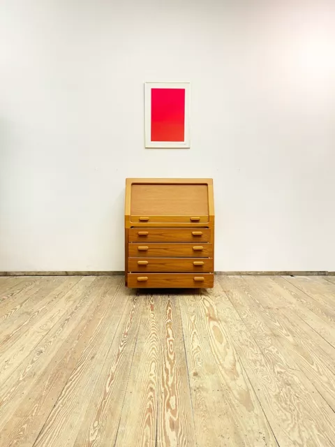 Mid Century Teak Sekretär, Kommode, Sideboard, Highboard, 1950er 3