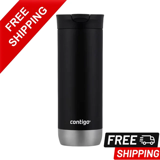 Travel Mug Contigo Leak proof Lid Stainless Steel Thermos 16fl oz Coffee Tea cup