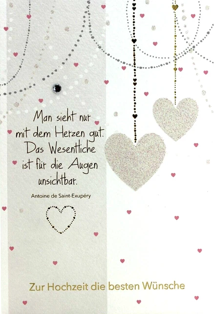 HOCHZEITSKARTE GLÜCKWÜNSCHE ZUR Hochzeit Karte mit Spruch