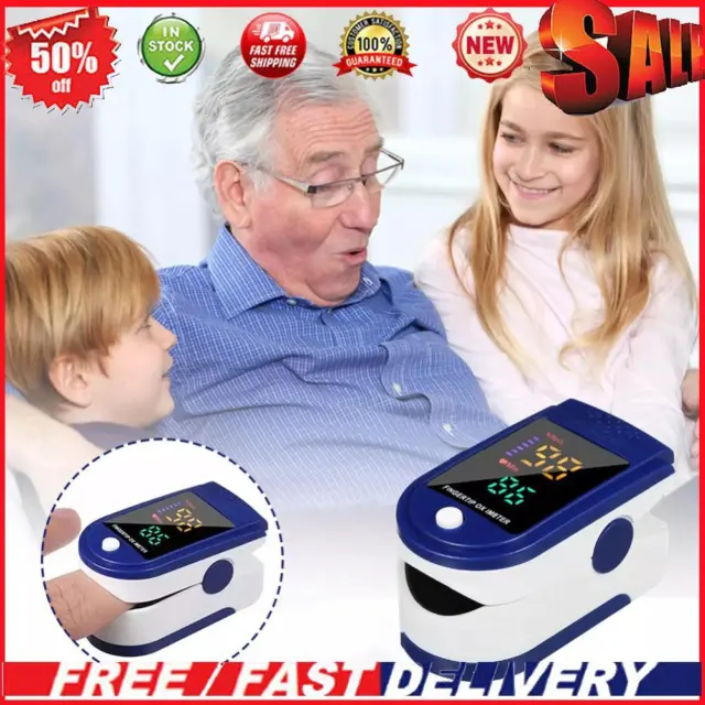 FingertipPulse Oximeter LED Display Blood Oxygen Saturation SpO2 Health Monitor