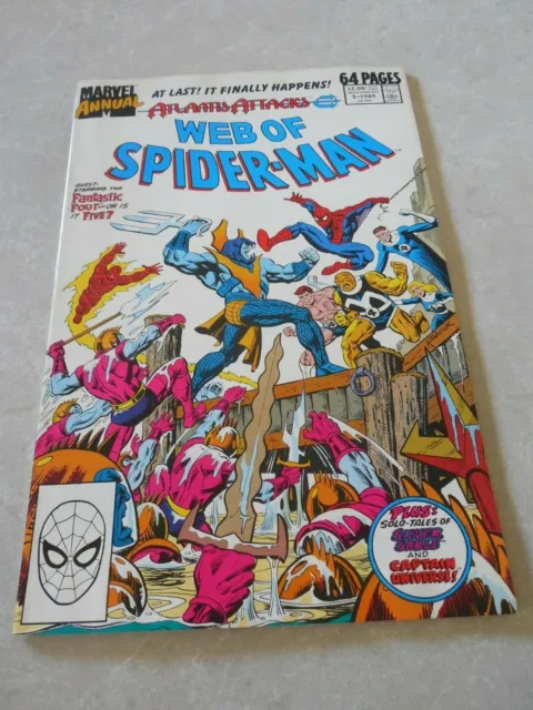 Web Of Spider-Man - Annual #5, 1989, Atlantis Attacks, Marvel Comics, Nm+ 9.6!