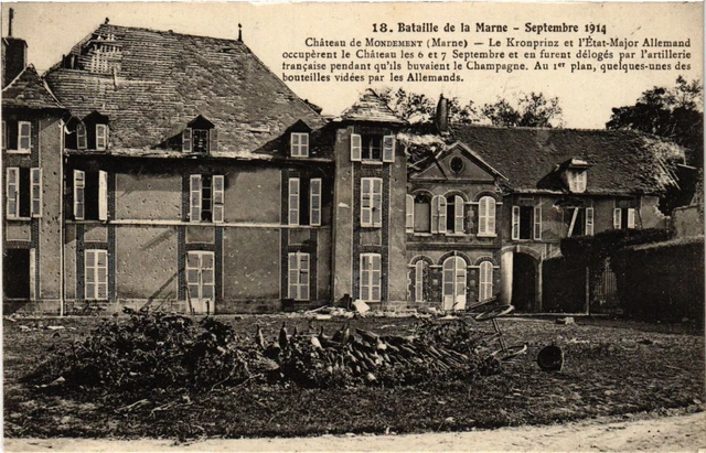 CPA AK Military Battle of the Marne Mooning Castle Ruins (697524)