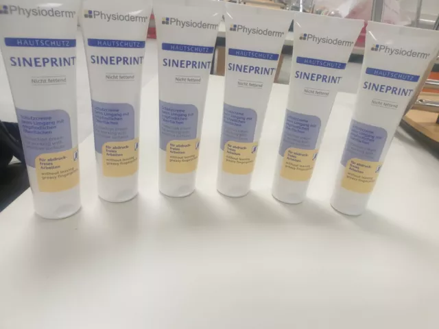 6 x SINEPRINT Hautschutzcreme 100 ml