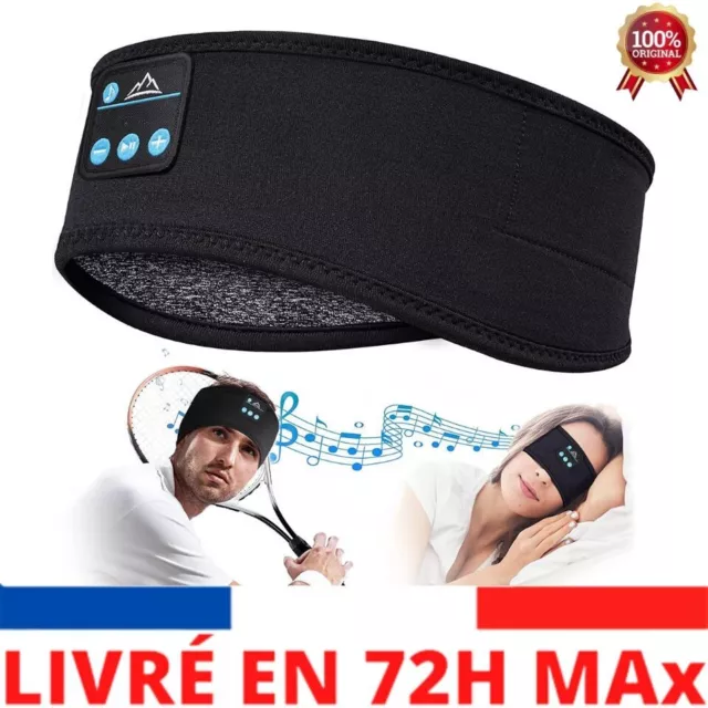 Écouteurs sans Fil Bluetooth Pour Dormir Bandeau de Sport Confort Musique Son Fr