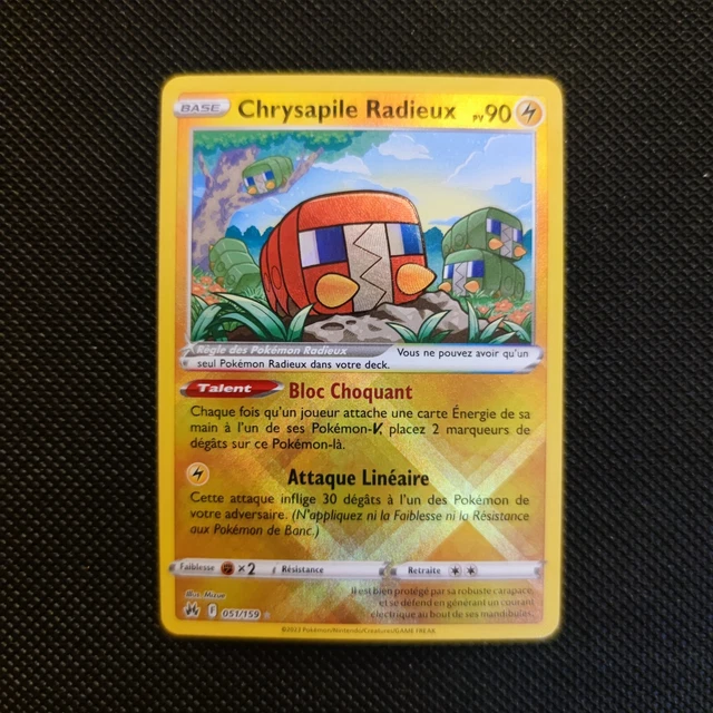 Carte Pokémon - Chrysapile Radieux 051/159 - Zénith Suprême EB12.5 - Neuf - FR