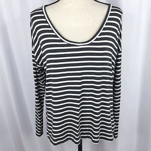 American Eagle Outfitters Womens Size Small Soft & Sexy Tee Scoop Neck Stripes