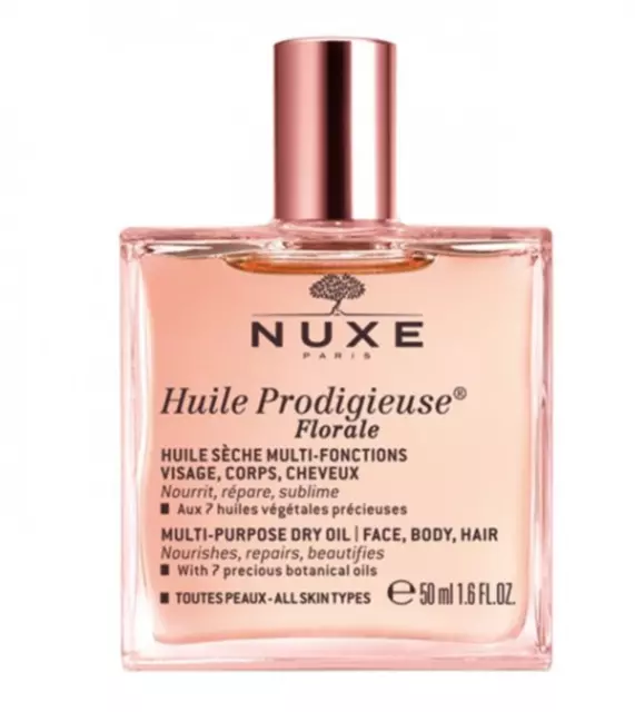 Oil NUXE HUILE PRODIGIEUSE FLORALE dry face, body, hair oil, 50 ml / 1.6 fl. oz