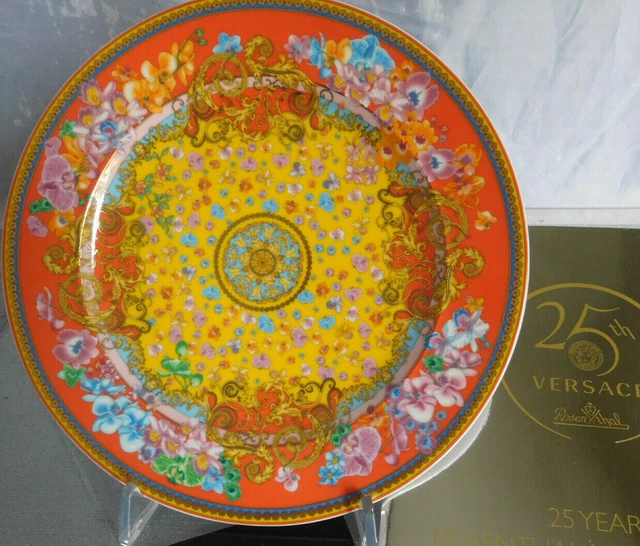 Rosenthal Versace Primavera 25 Jahre Years Teller 22 cm Neu & Ovp Kuchenteller 3
