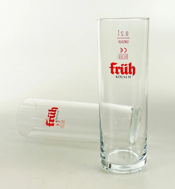 12 Kölschgläser 0,2 L – Geeicht, Mit Füllstrich, Spülmaschinengeeignet, Für Kölsch & Bier