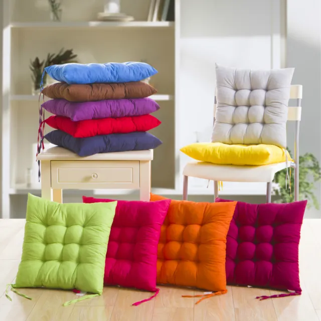 40x40cm Seat Cushions Outdoor Indoor Cushion Square Soft Chair Pad Home Decor AU