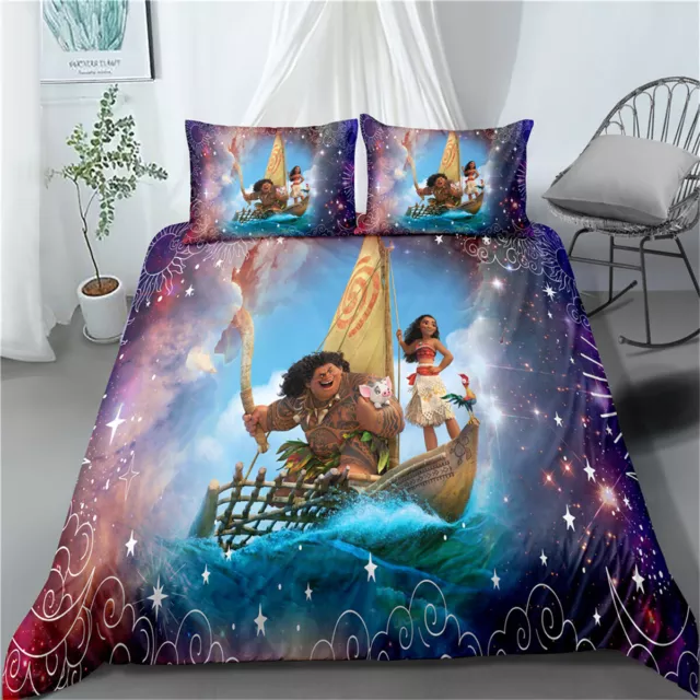 Moana Star Single Double Queen King Super King Bed Duvet Quilt Doona Cover Set