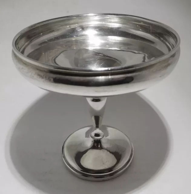 Antique sterling silver Rogers 201 weighted pedestal comport/tazza/dish