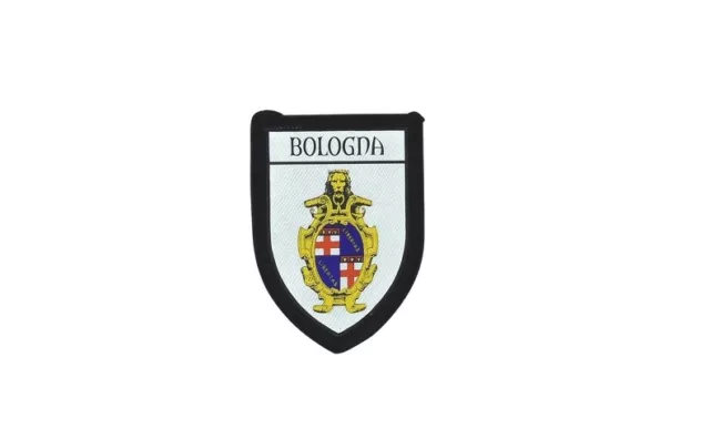 Ecusson brode thermocollant imprime blason patch drapeau  bologne bologna italie