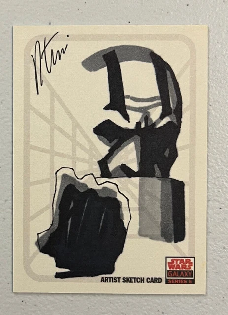 2009 Topps Star Wars Galaxy Series 5 Sketch Artist Robert Teranishi Darth Malak