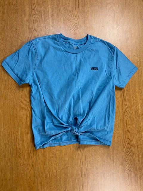 Vans Blue Knotted Shirt Girls Small