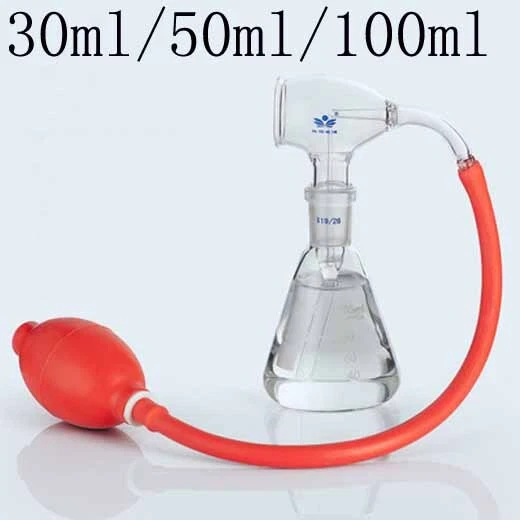 30ML-100ML Laboratory Chromatography Chemistry Rubber Ball Spray Flask glassware