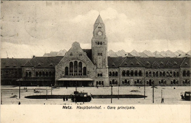 CPA AK METZ Central Station - Gare Principal (455041)