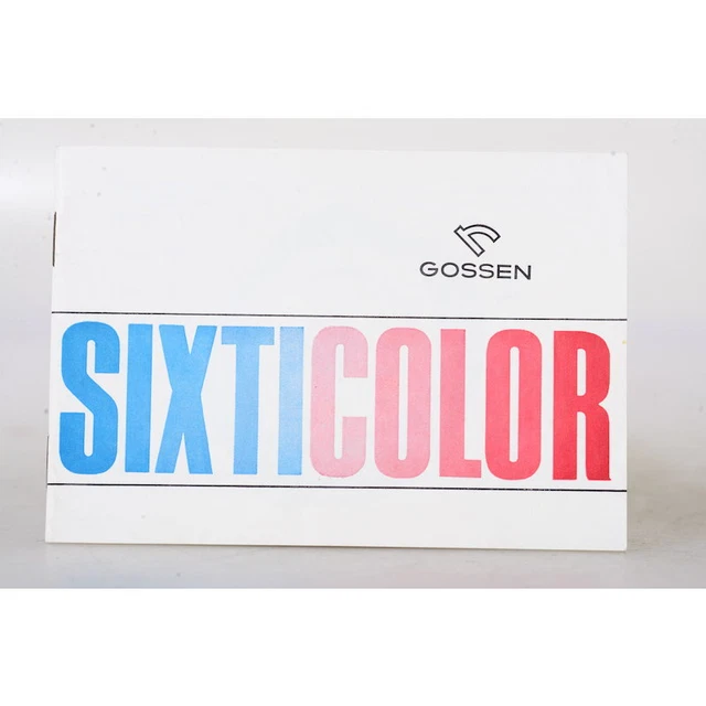 Gossen Sixticolor Anleitung - Gebrauchsanleitung - Gebrauchsanweisung - DEUTSCH