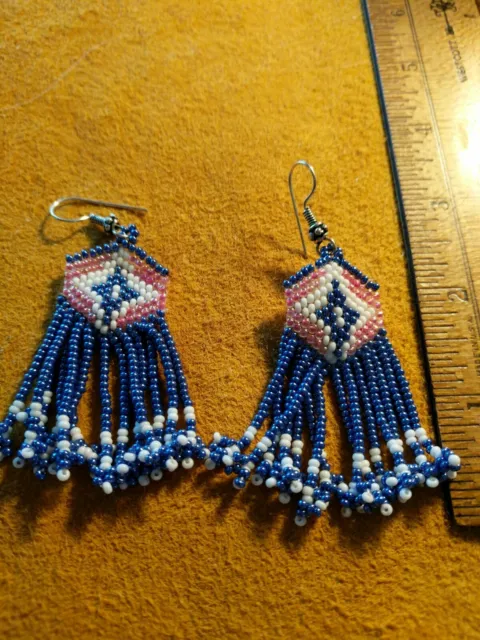 Native American Styled Beaded Earrings