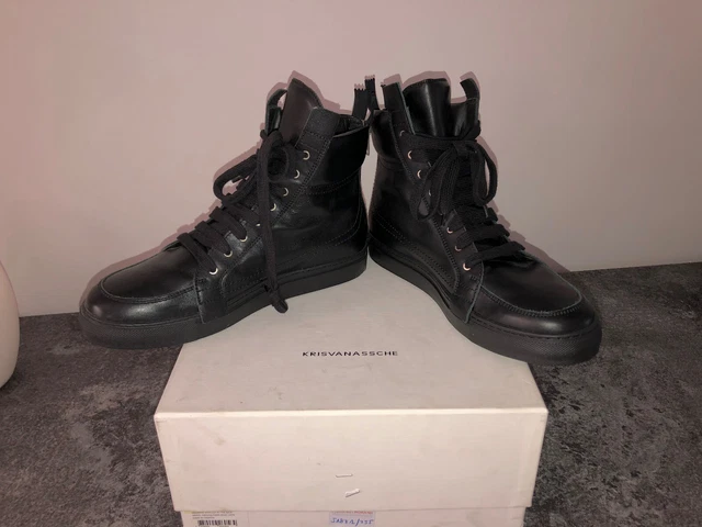 Baskets Buscemi 100mm - Cuir Lisse Noir, Pointure 40 EU, Neuves Avec Boîte