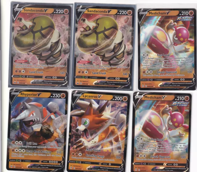 [LOT 12] Pokemon SWSH Fighting V/Base Urshifu Medicham [EX/NM] FR235