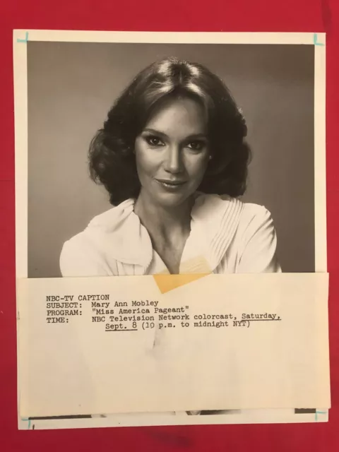 Mary Ann Mobley Miss America Pageant . original vintage press headshot photo