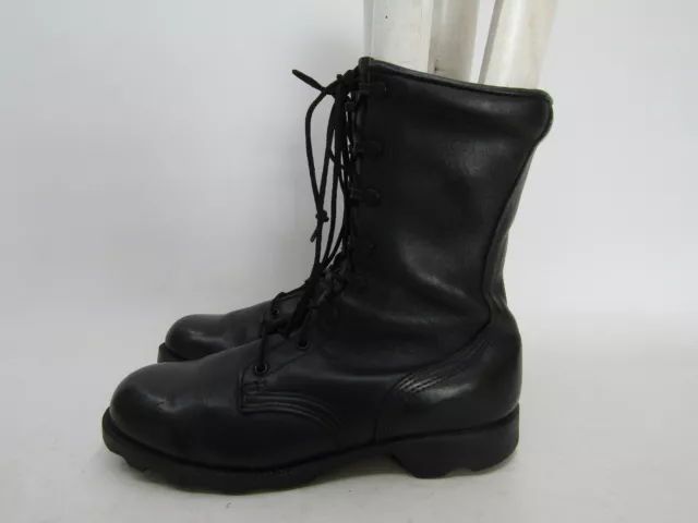 Ro Search Mens Size 8 W Black Leather Soft Toe Laces Tactical Work Boots