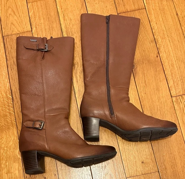 Bottes San Marina En Cuir Ajouré Marron - Taille 36 (pointure FR) - Occasion Bon état