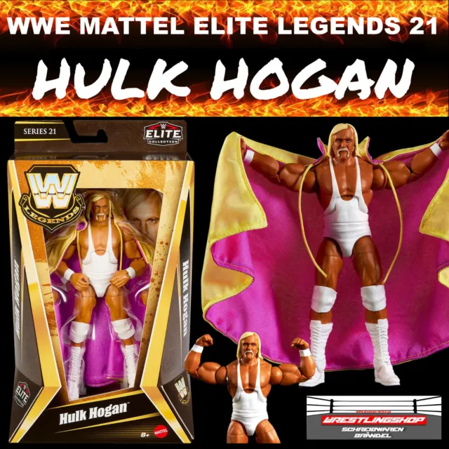 Wwe Mattel Elite Legends Serie 21 Hulk Hogan Wrestling Figur Basic Wwf Wcw Neu