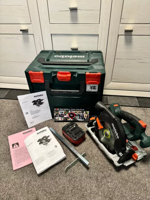 Metabo Handkreissäge KS 18 LTX 57 mit AKKU 5,2 Ah Li-Ion xtreme incl. Koffer TOP