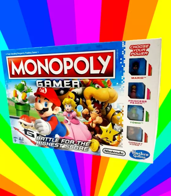 Super Mario Monopoly Gamer PREMIUM Edition Board Game (Hasbro)