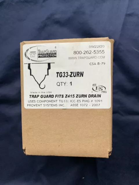 Zurn Trap Guard TG33-Zurn Fits Zurn Z415 floor drain 3"