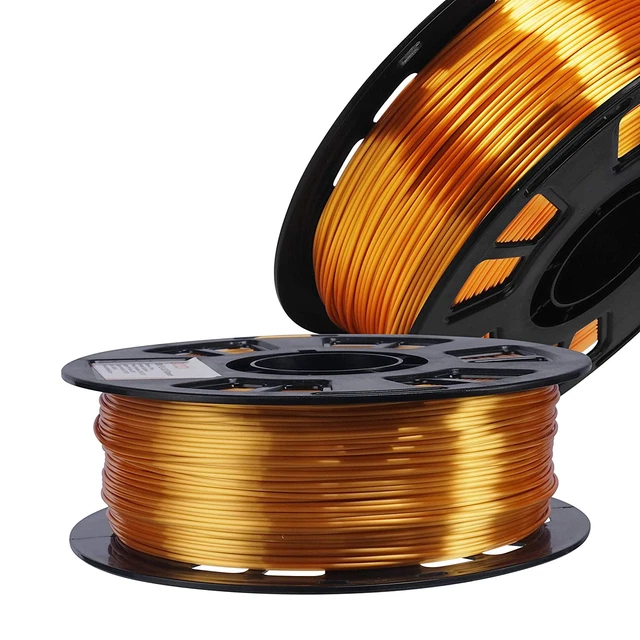 DO3D Silk Metallic Gold PLA 1.75Mm 3D Printer Filament, 1Kg Spool (2.2Lbs) 3D Pr