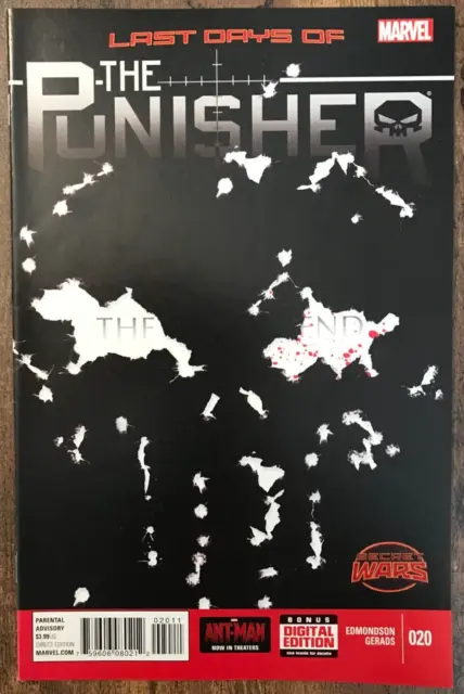 The Punisher #20 By Edmondson Gerads Frank Castle Secret Wars Final Issue 2015