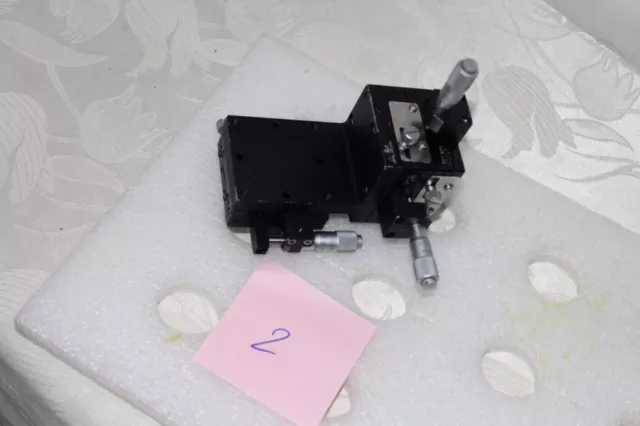 SURUGA SEIKI B11-60C & A47-3 Linear 3-Axis Roller Stage & Micrometer